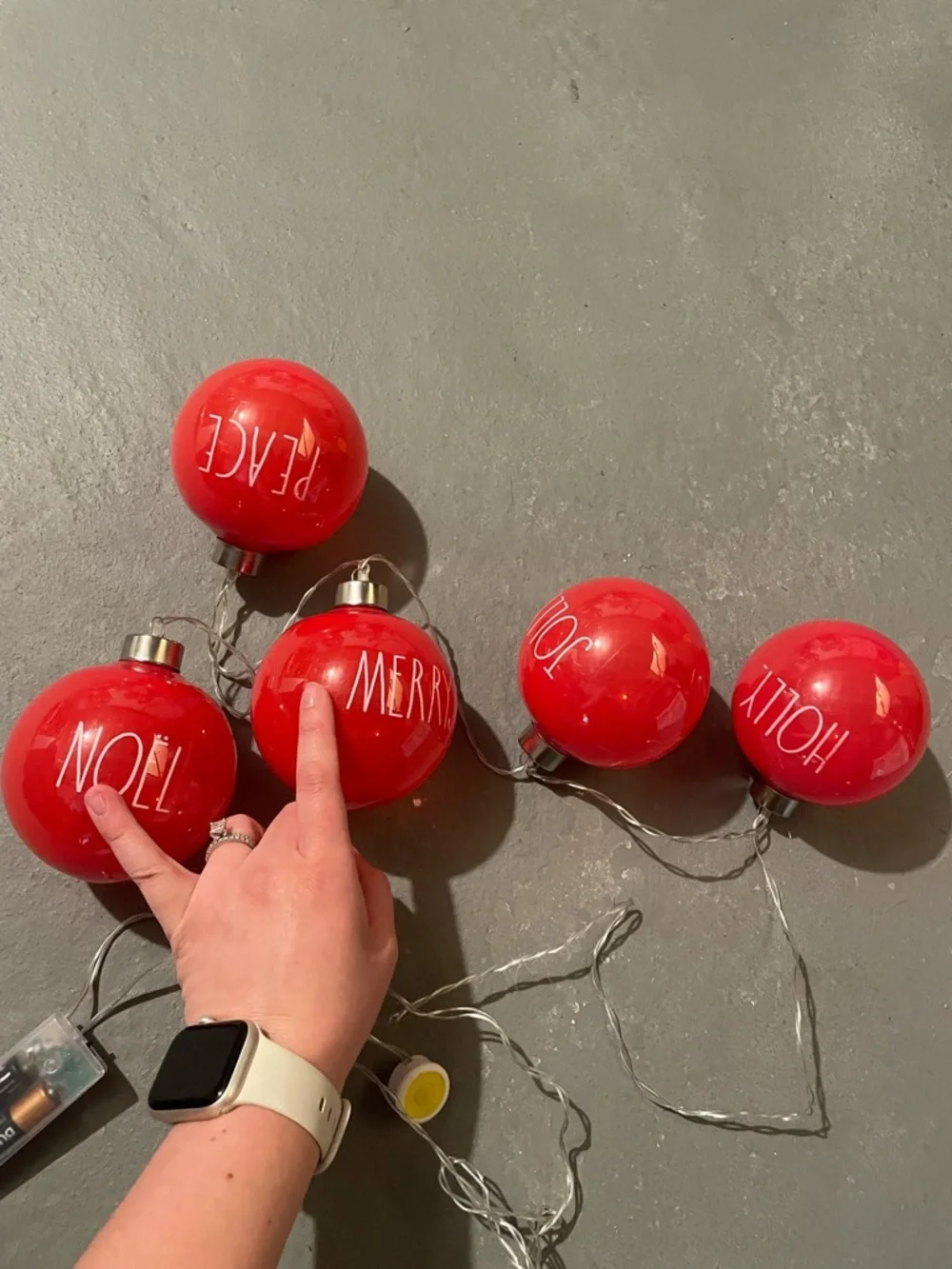Rae Dunn Ornament Holiday String Lights